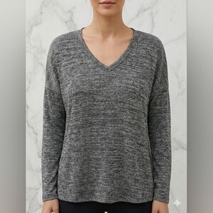 Terra & Sky Charcoal Knit Top